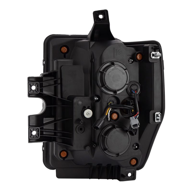 AlphaRex 2008-2010 Ford F250-550 PRO-Series Projector headlights Black w/Active Light/Seq Signal
