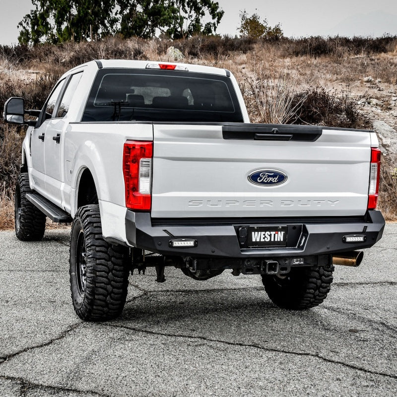 Westin 17+ Ford F-250/350 Pro-Series Rear Bumper - Textured Black
