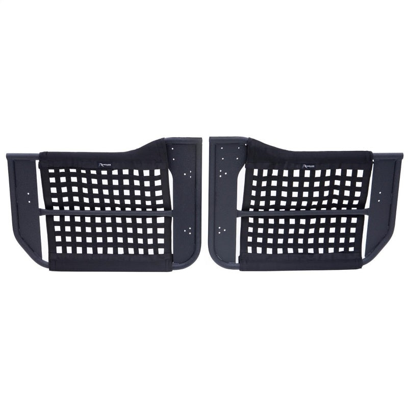 Rampage Jeep Wrangler(JK) 2-Door Tube Doors With Netting - Black