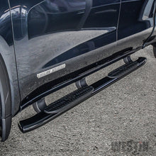 Load image into Gallery viewer, Westin 19+ Chevrolet Silverado/GMC Sierra 1500 Double Cab PRO TRAXX 5 Oval Nerf Step Bars - Black
