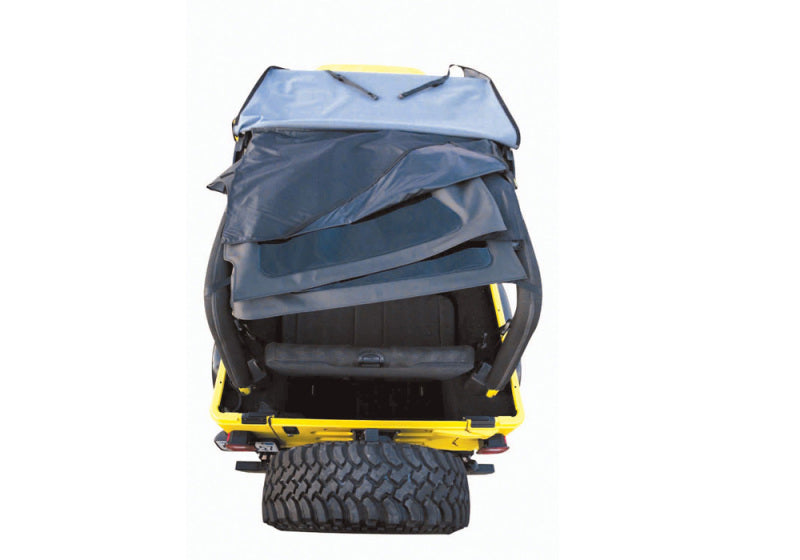 Rampage Jeep Wrangler(TJ) Excludes LJ Unlimited Frameless Soft Top Kit - Black Diamond