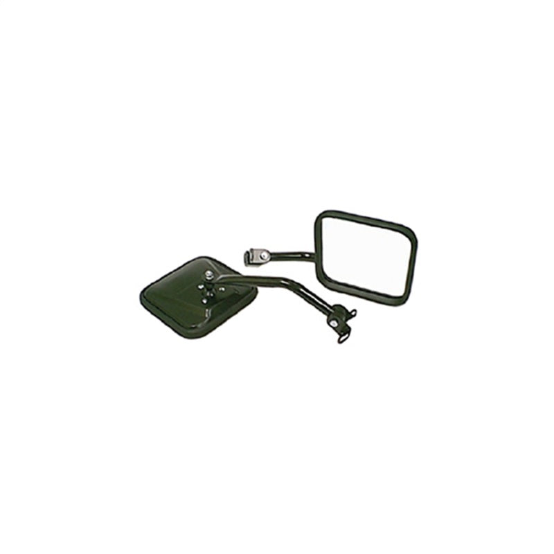 Rugged Ridge Jeep Wrangler YJ Black CJ-Style Side Mirror Kit