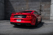 Load image into Gallery viewer, MBRP Ford Mustang GT 5.0 w/ Quad Tip Active Exhaust Cat Back Split Rear T304 w/ Carb Fib Tips