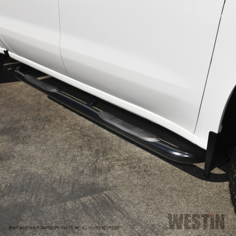 Westin Chevrolet Silverado/Sierra 1500 Crew Cab E-Series 3 Nerf Step Bars - Black