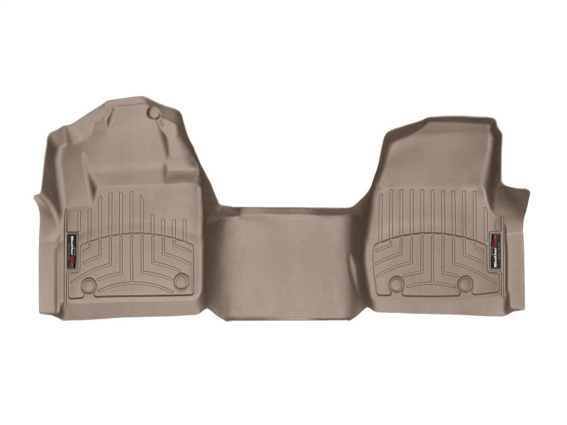 WeatherTech Ford F-250/F-350/F-450/F-550 Reg Cab (No Floor Shifter) Front FloorLiner - Tan