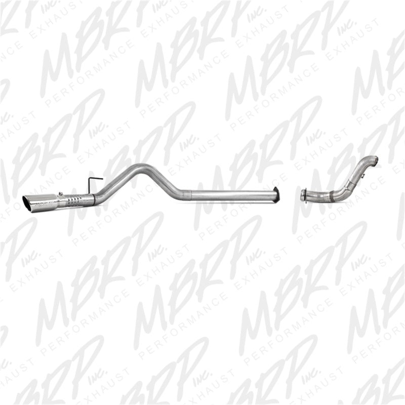 MBRP Ford 6.7L F-250/350/450 4in Filter Back Single Side Exit Alum and Down Pipe Exhaust