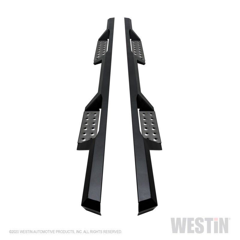 Westin Chevy Silverado 1500 Crew Cab HDX Stainless Drop Nerf Step Bars - Textured Black