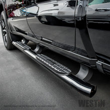 Load image into Gallery viewer, Westin 19+ Chevrolet/GMC Silverado/Sierra 1500 Double Cab PRO TRAXX 4 Oval Nerf Step Bars - Black