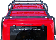 Load image into Gallery viewer, MBRP Jeep Wrangler JK Front Roof Rack Extension (2 Door) Black Coated