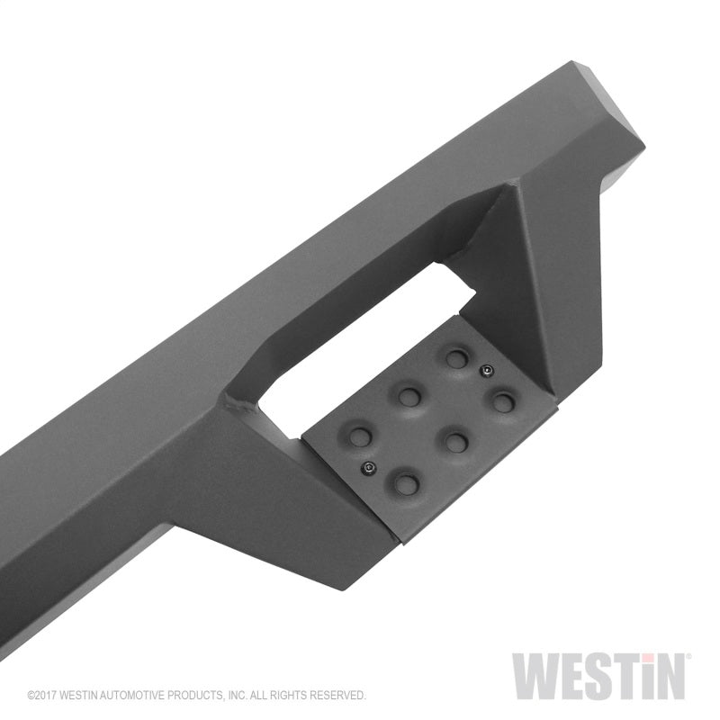 Westin Ford F-250/350/450/550 CC (6.75ft Bed) HDX Drop Whl to Whl Nerf Step Bars - Text Blk