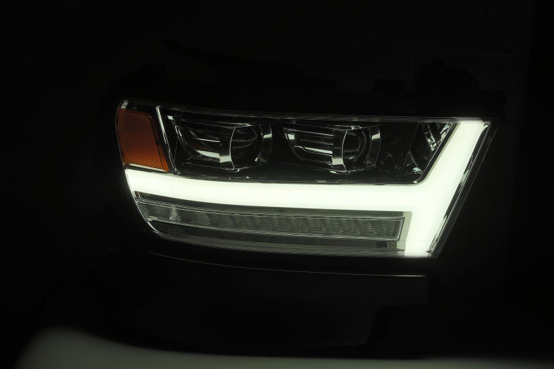 AlphaRex 19+ Ram 1500HD PRO-Series Proj Headlight Plnk Styl Chrm w/Activ Light/Seq Signal/Plnk DRL