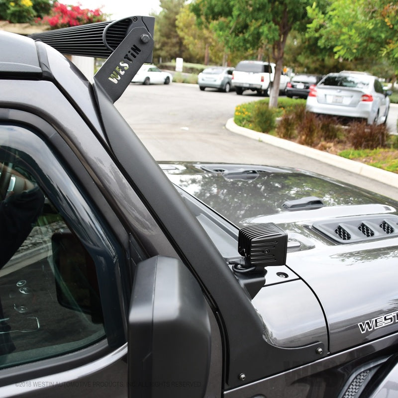 Westin 18+ Jeep Wrangler Pillar LED Light Mount - Black