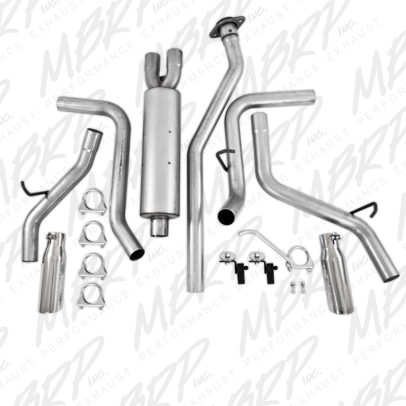 MBRP Chev/GMC 1500 Classic 4.8/5.3L EC/CC-SB Cat Back Dual Split Side