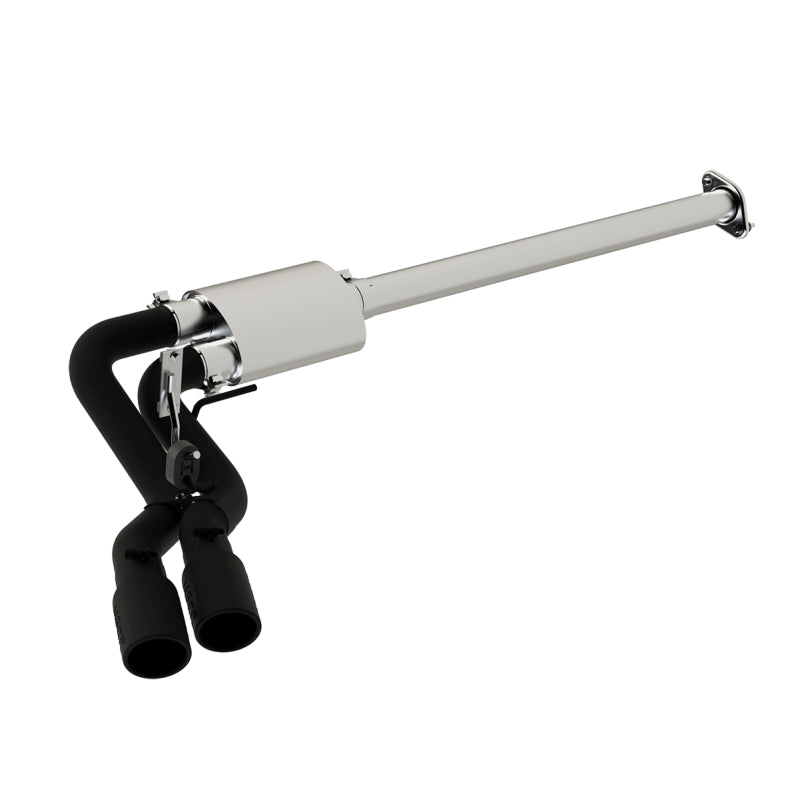 MBRP Ford F-150 2.7L/3.5L/5.0L 3in Cat Back Single Side Pre-Axle Dual Exit Black Coated