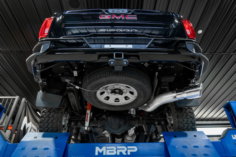 MBRP Chevrolet Silverado 2500HD 6.6L Armor Plus T409 SS Single Side Exit 5in DPF Back Exhaust