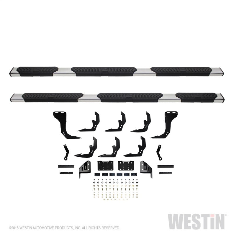 Westin Chevrolet Silverado/Sierra 1500 Crew Cab (5.5ft) R5 Modular Nerf Step Bars - SS