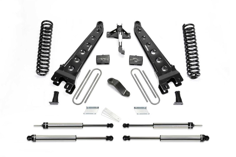 Fabtech 19+ Ford F450/F550 4WD Diesel 6in Rad Arm Sys w/Coils & Dl Shks