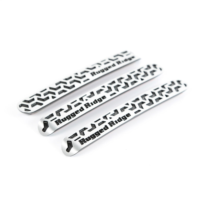 Rugged Ridge Elite Dr Hndle Insert Contrast Tread2D Jeep Wrangler JK