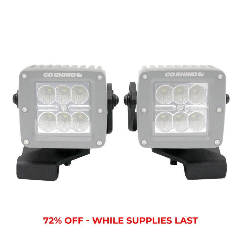Go Rhino Jeep Wrangler JL/JLU/Gladiator JT Light Mount - 3in Cube