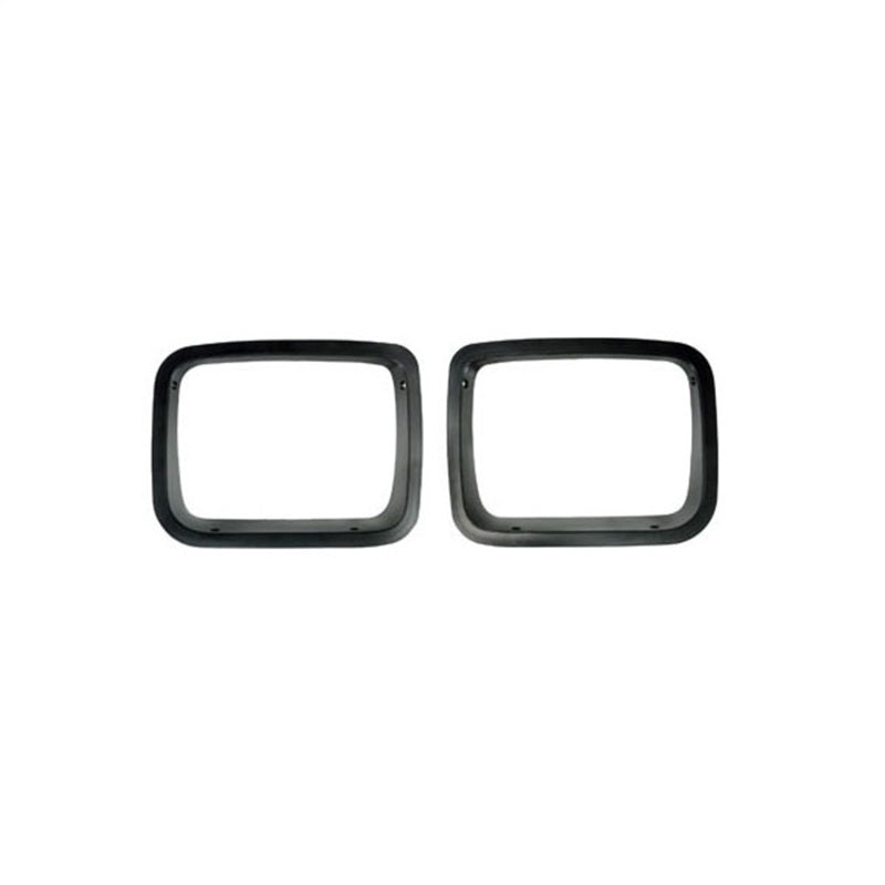 Rugged Ridge Headlight Bezels Black Jeep Wrangler YJ