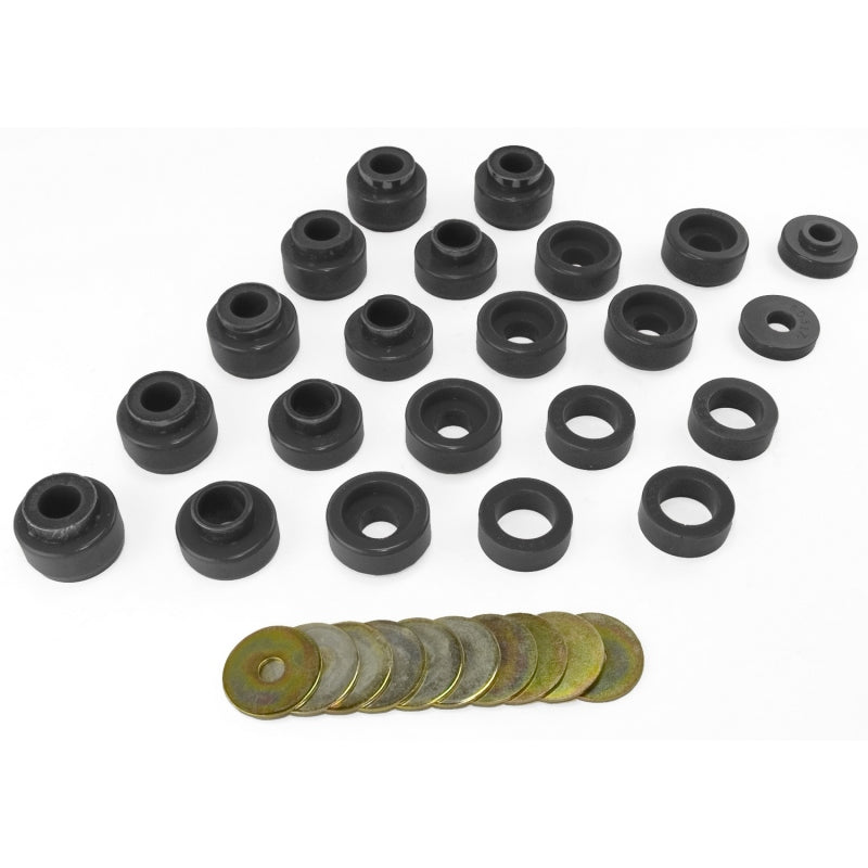 Rugged Ridge Body Mount Kit Black Jeep Wrangler YJ