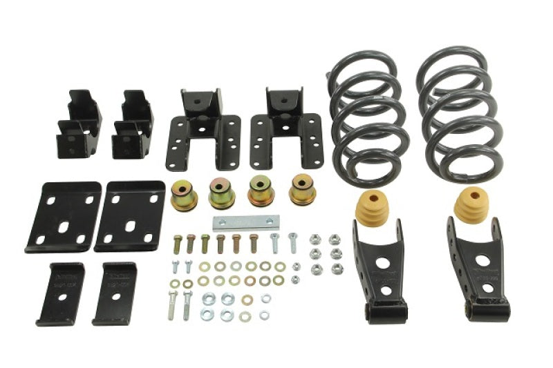 Belltech LOWERING KIT Silverado/Sierra Ext/Crw Cab 2WD 3in or 4in Front/4in Rear w/o Shocks