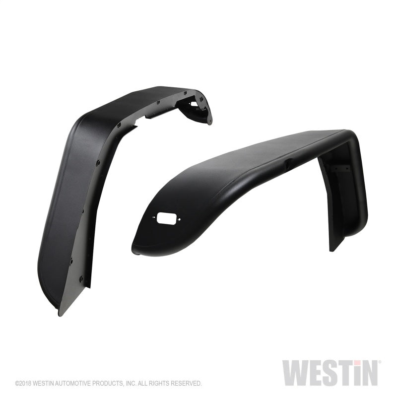 Westin 18+ Jeep Wrangler JL / 20 Gladiator Tube Fenders - Front - Textured Black