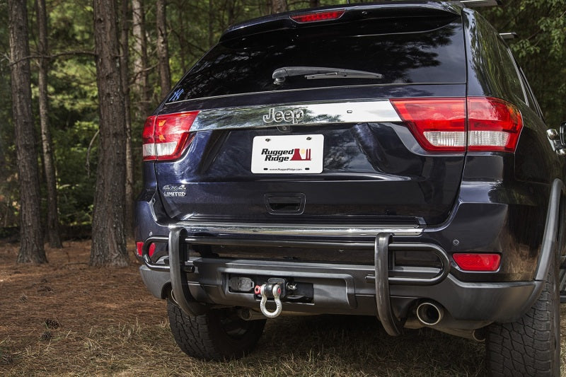 Rugged Ridge Rear Bumper Guard Black. Double Tube WK