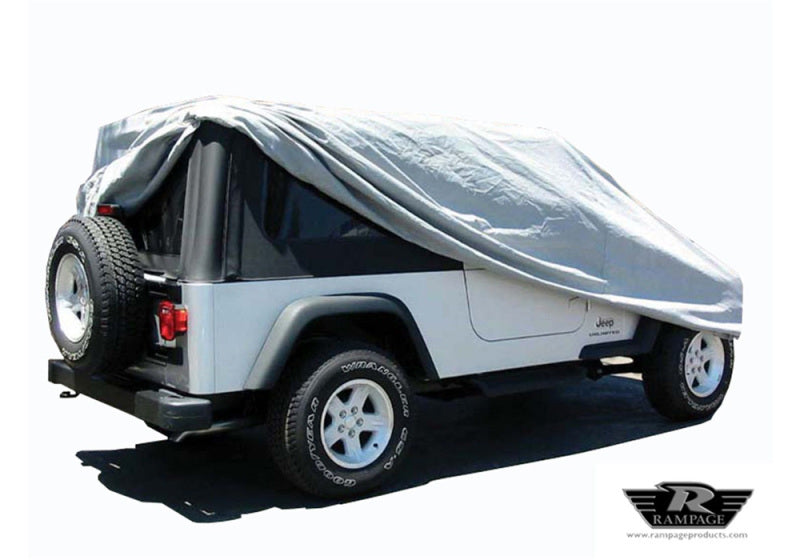 Rampage Jeep Wrangler(TJ) LJ Unlimited Car Cover - Grey