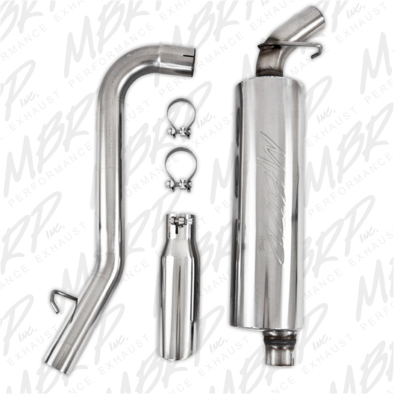 MBRP Jeep Wrangler (TJ) Inline-4 2.5L Inline-6 4.0L Cat Back Single