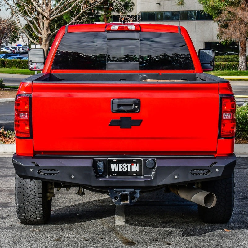 Westin 14+ Chevy Silverado 1500 Pro-Series Rear Bumper - Textured Black