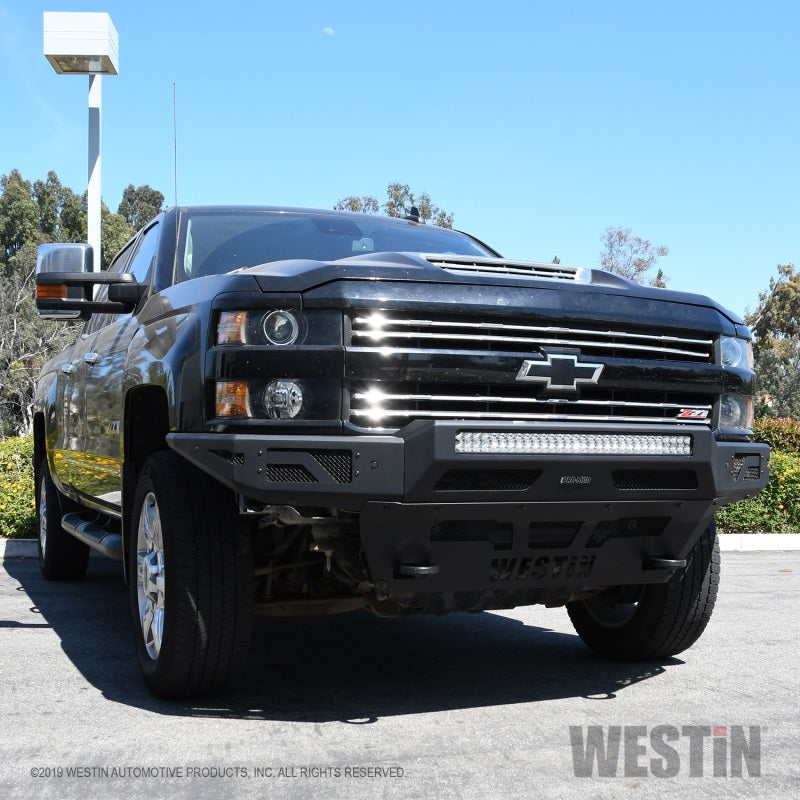 Westin 15+ Chevrolet Silverado 2500/3500 Pro-Mod Front Bumper - Textured Black
